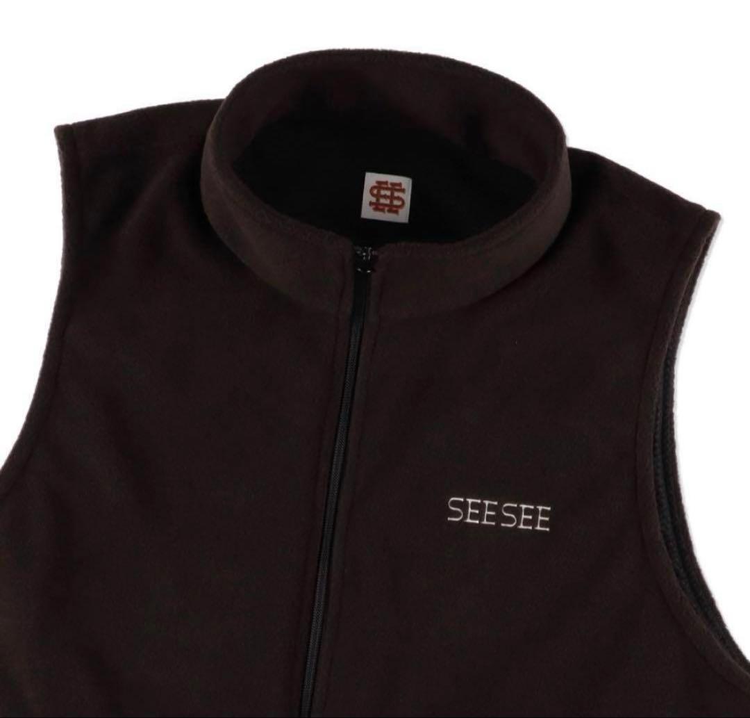 【極美品】SEE SEE FLEECE VEST（BLACK）Lサイズ