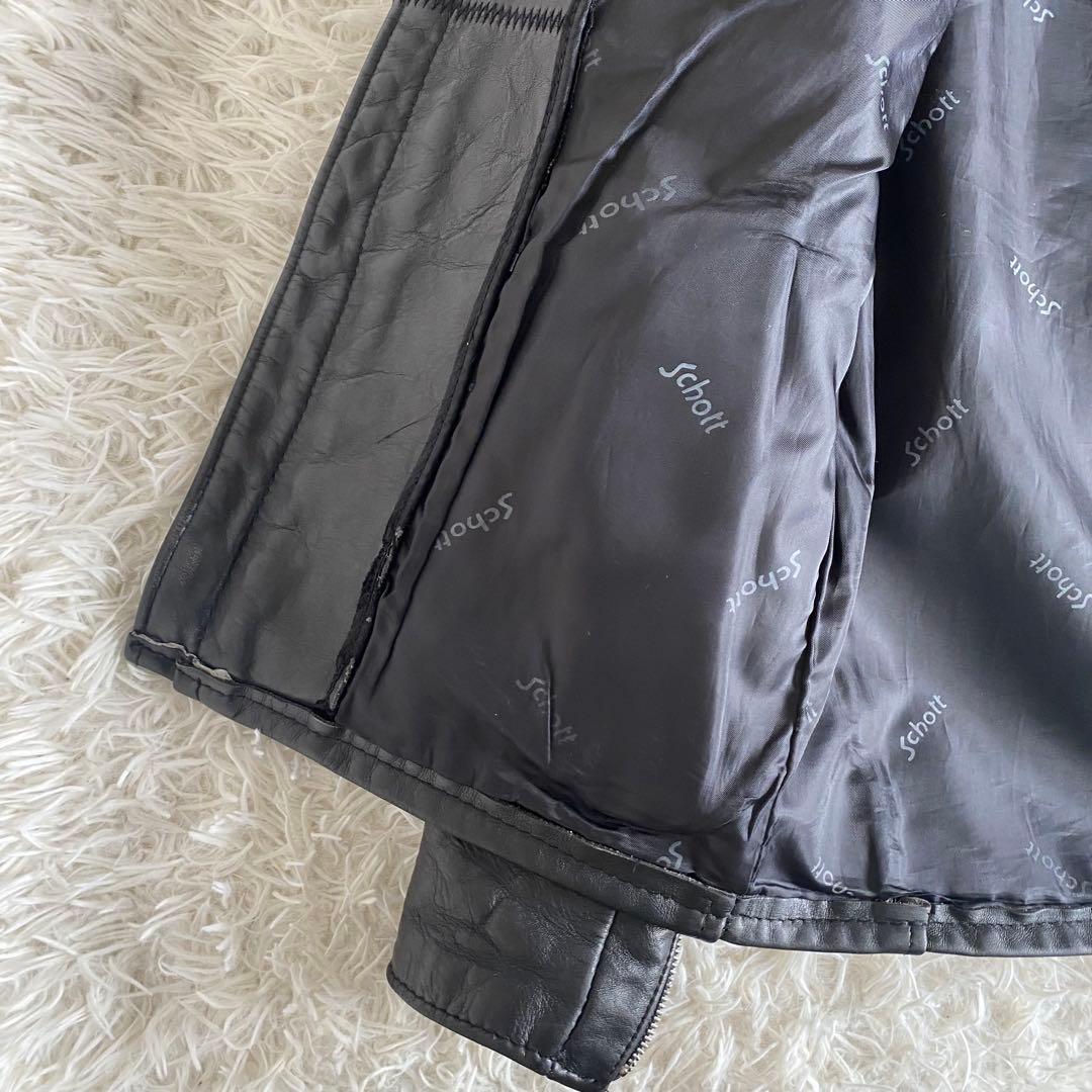 美品✨SCHOTT　641 シングルライダース　黒　38 L相当