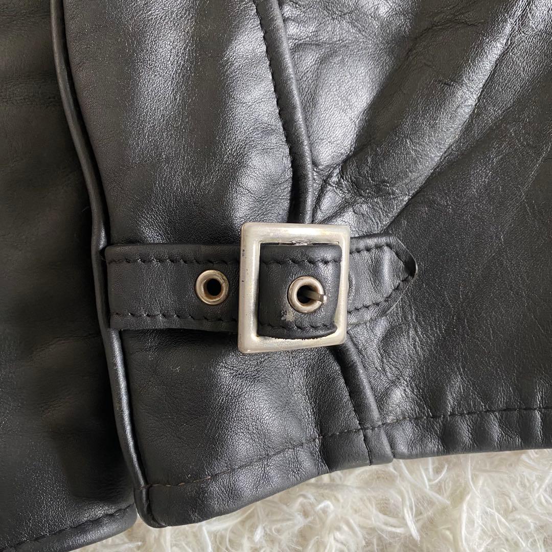 美品✨SCHOTT　641 シングルライダース　黒　38 L相当