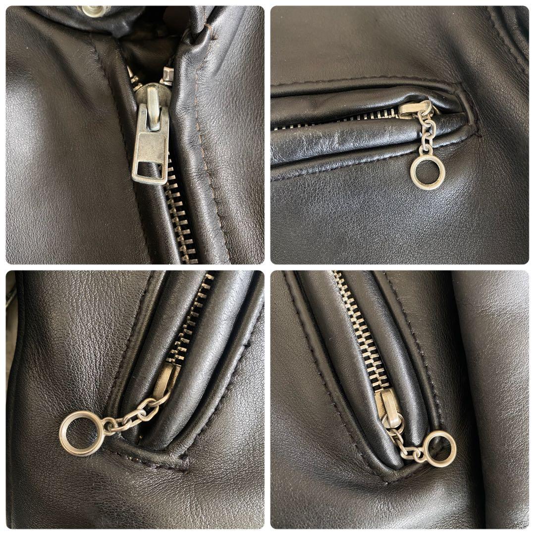 美品✨SCHOTT　641 シングルライダース　黒　38 L相当