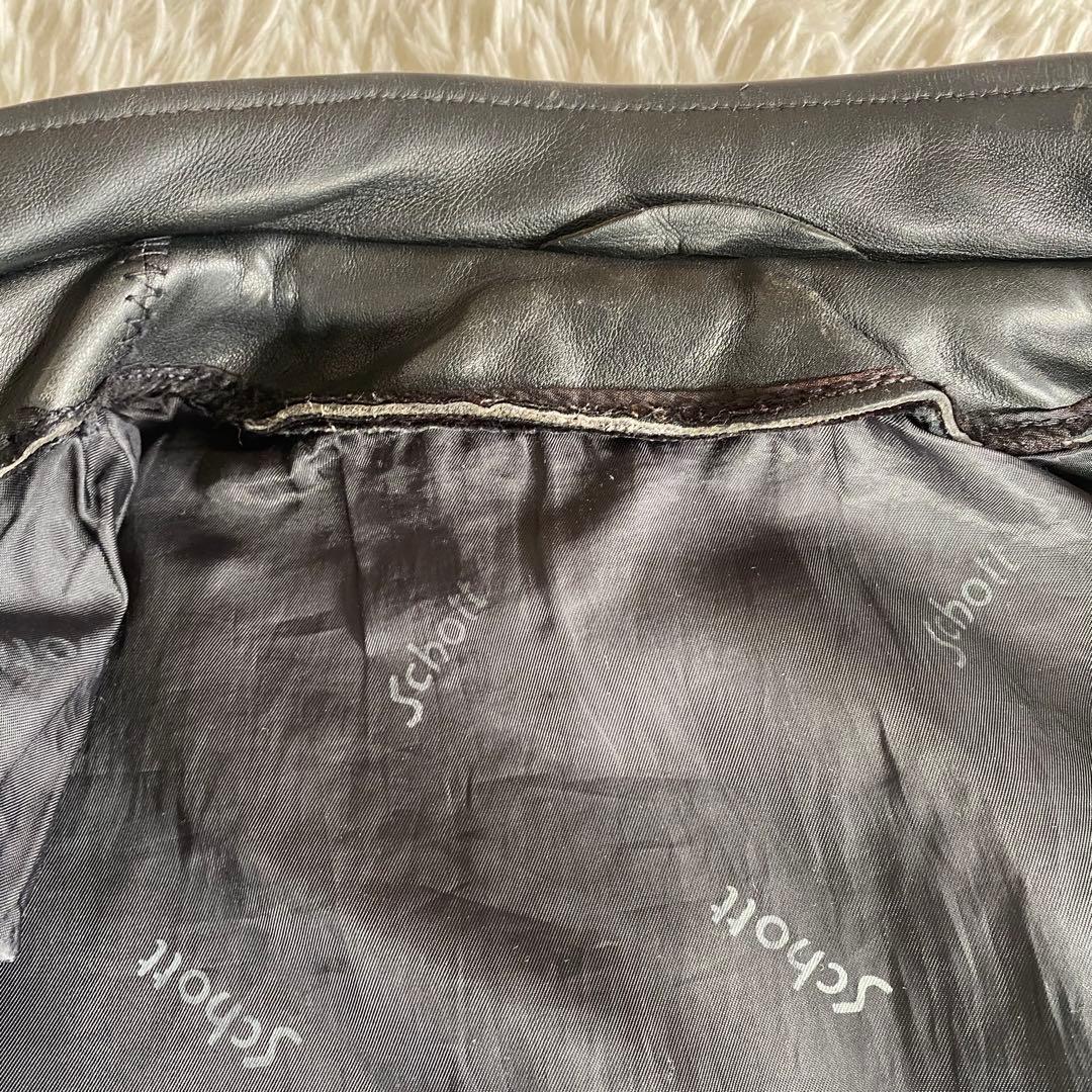 美品✨SCHOTT　641 シングルライダース　黒　38 L相当