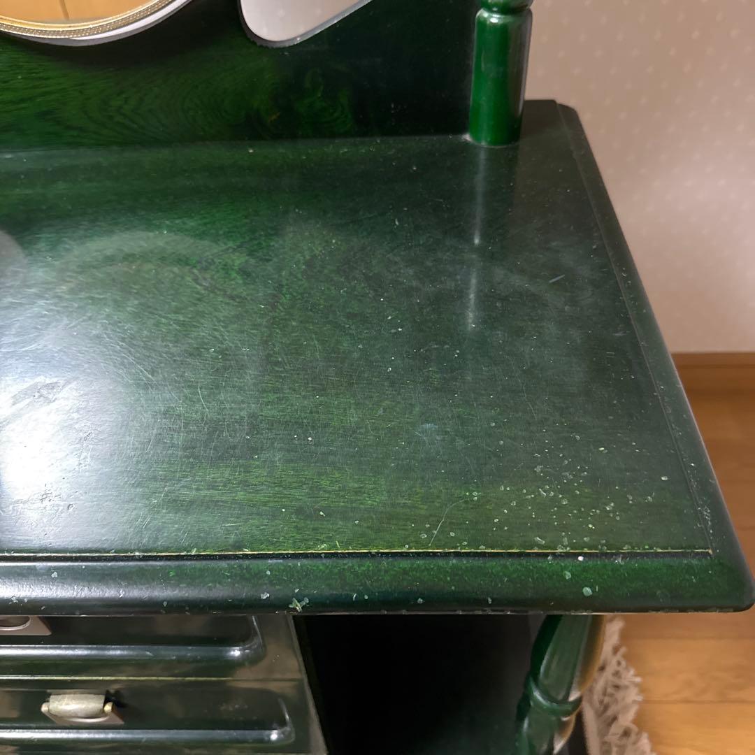 【ぐらつきなし ❗️】アンティーク 昭和レトロ 木製 ドレッサー 鏡台