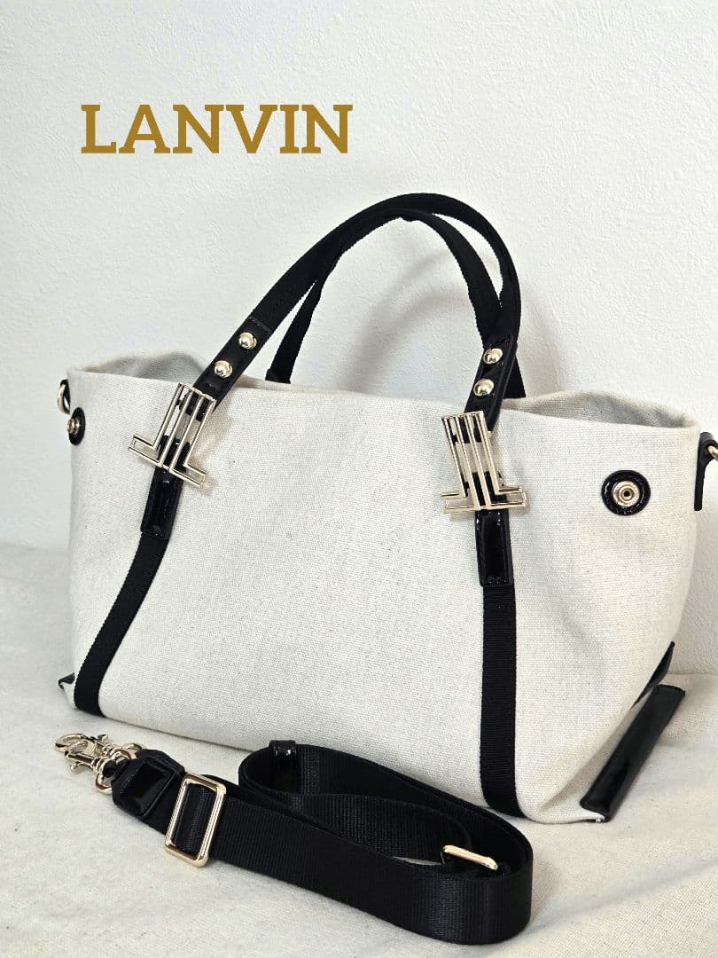 【美品】LANVINショルダーバッグ　LANVINトートバック　2way