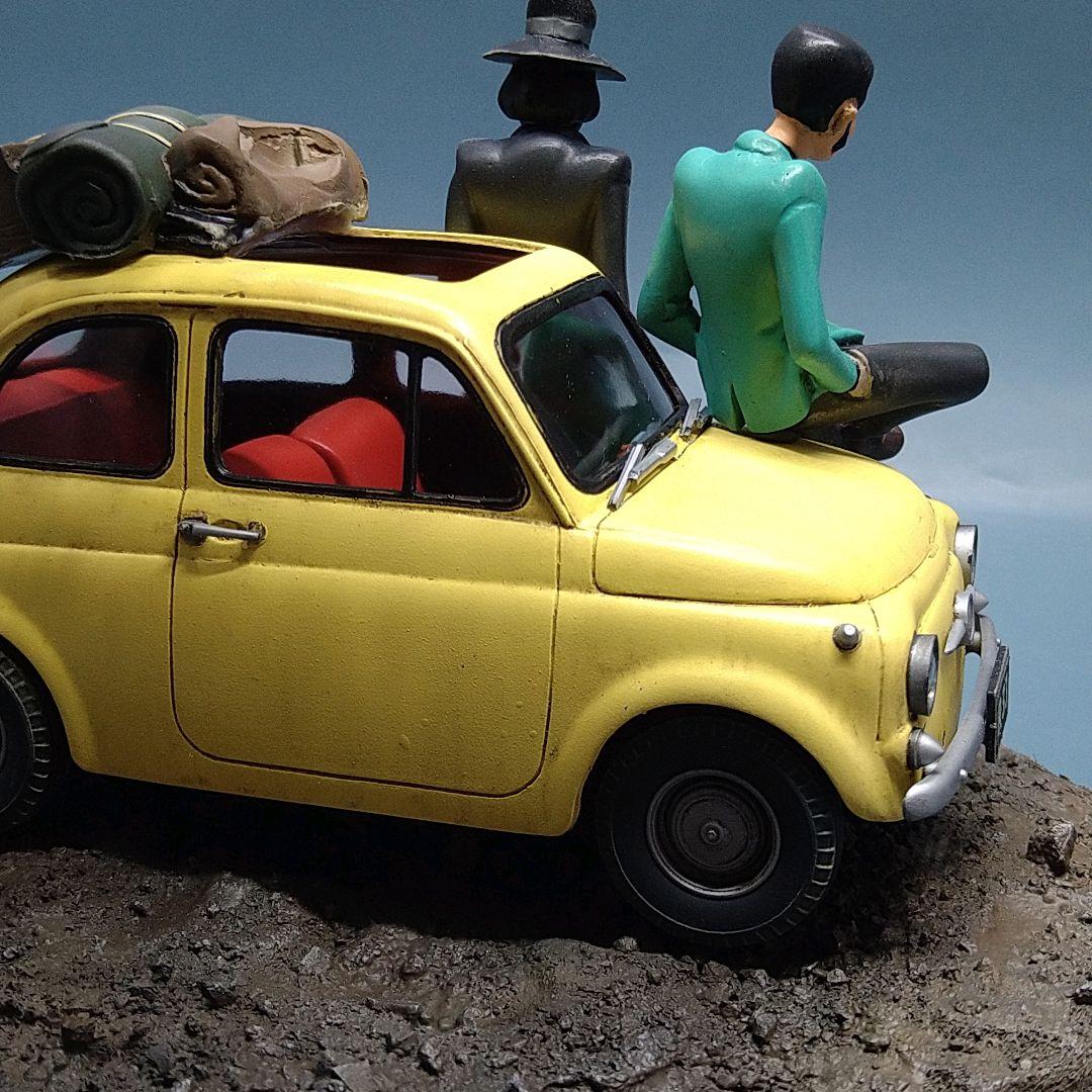 プラモデル ルパン三世 カリオストロの城 旅立ち＆断崖 塗装済み完成品