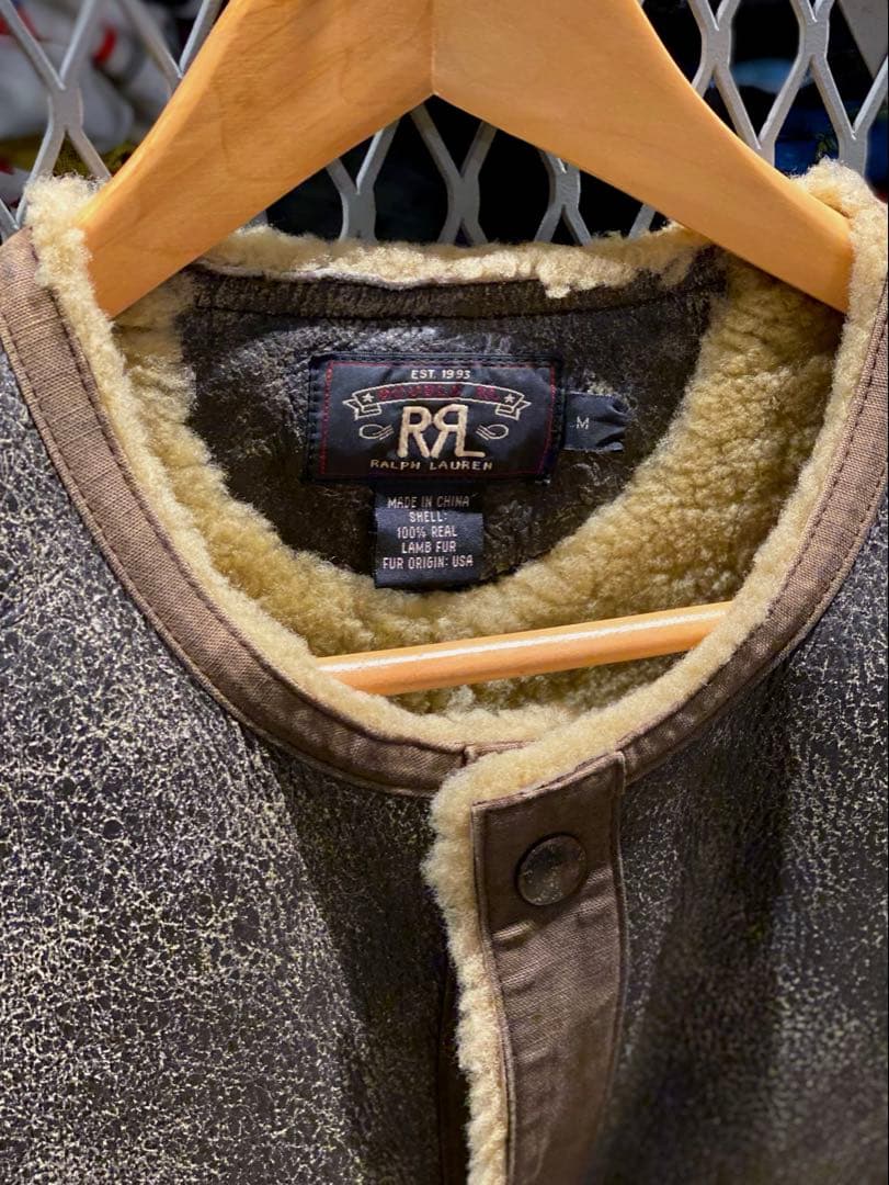 RRLダブルアールエル　ボンバーベスト