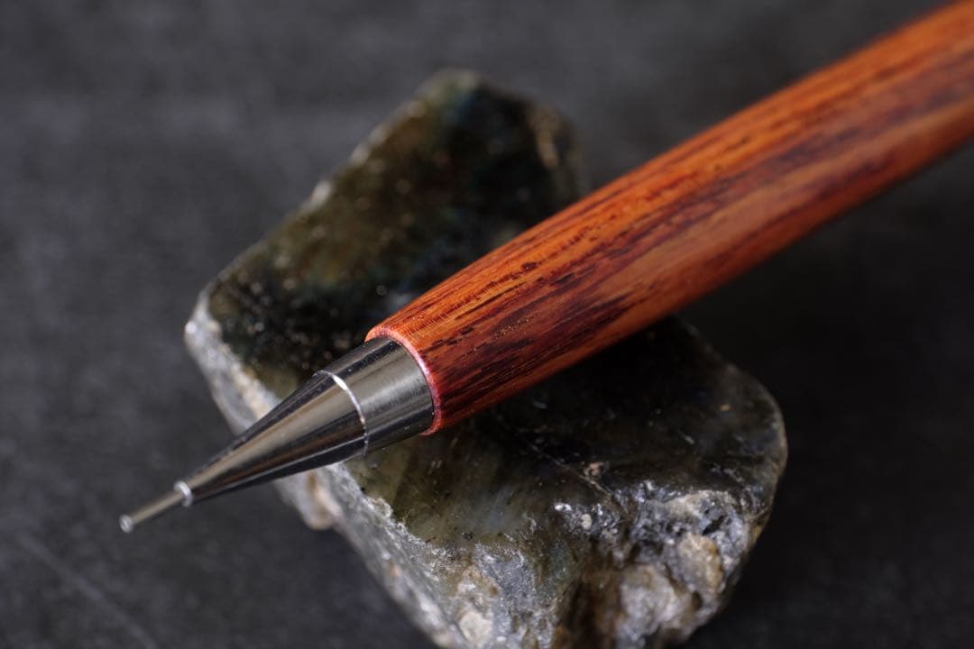 PG5木軸カスタム0208　高村杢工房製図用シャープペンシル チューリップウッド