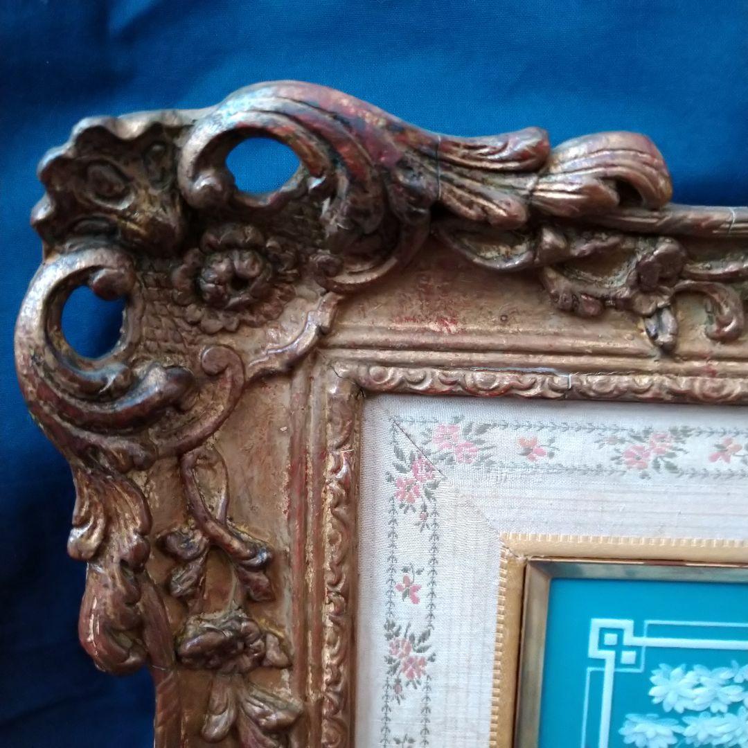 メトラッハ(METTLACH)額装陶板画パテシュールパテ『ニンフとキューピッド』