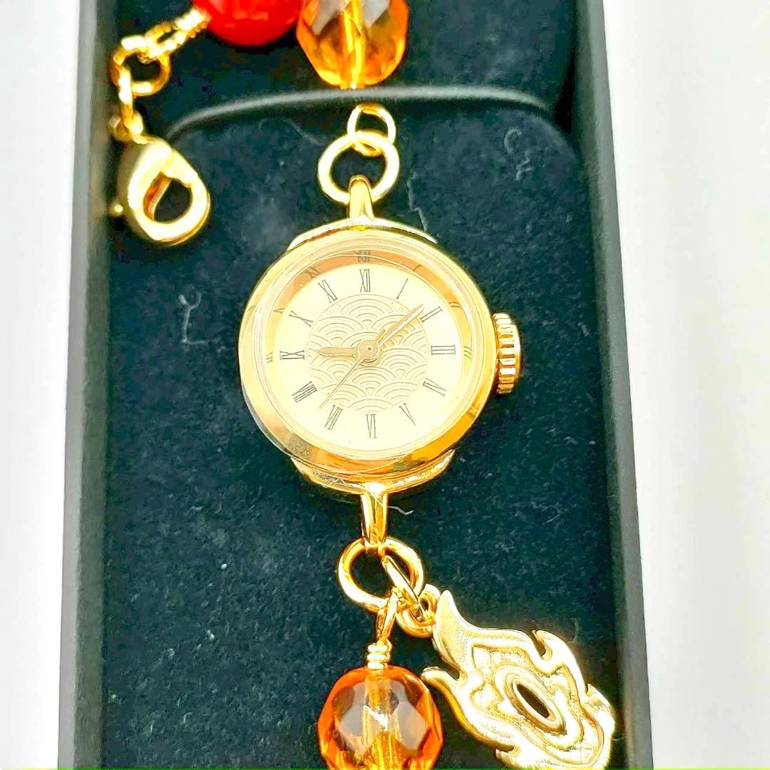 新品電池 稼働品 鬼滅の刃 煉獄杏寿郎モデル ブレスレットウォッチ 腕時計