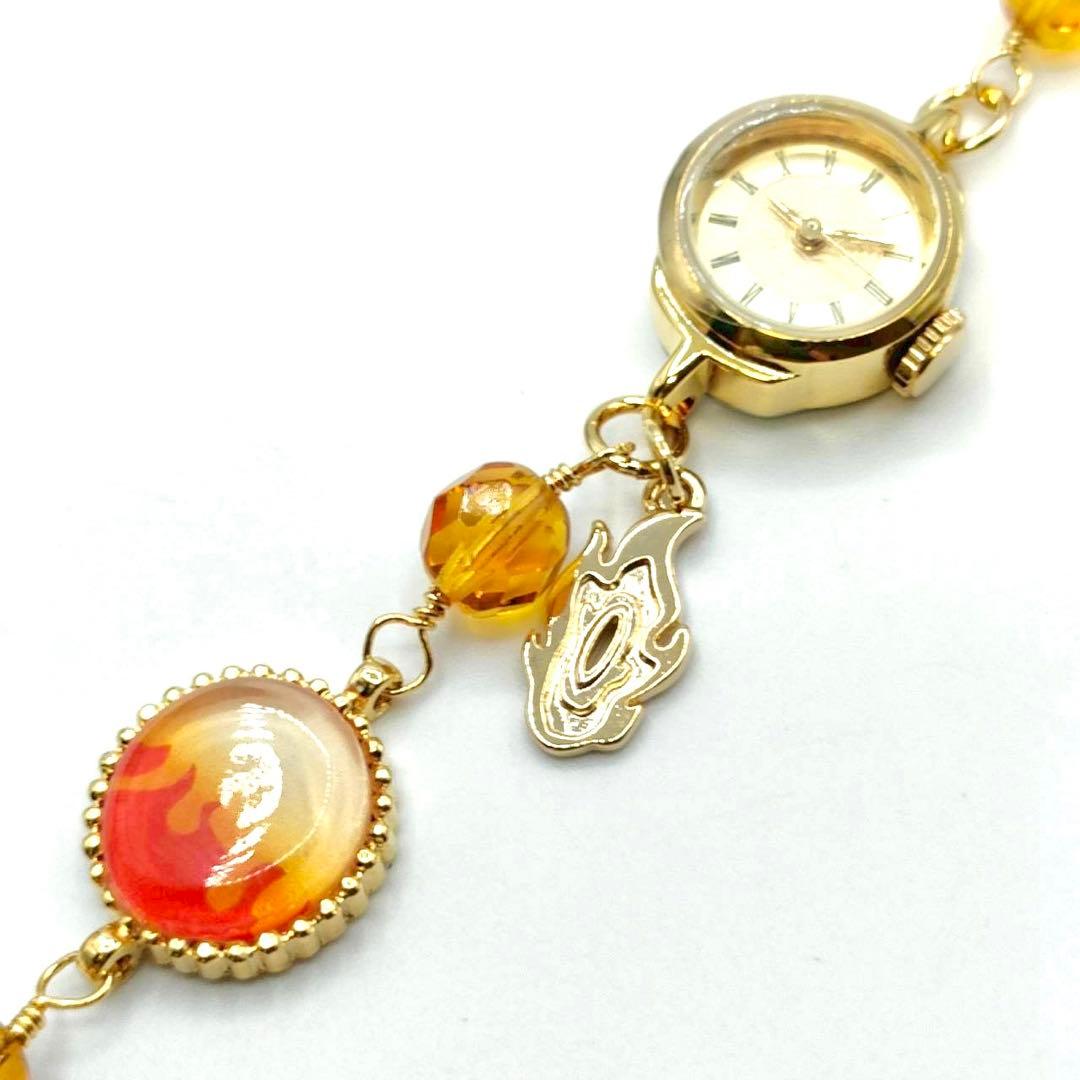 新品電池 稼働品 鬼滅の刃 煉獄杏寿郎モデル ブレスレットウォッチ 腕時計