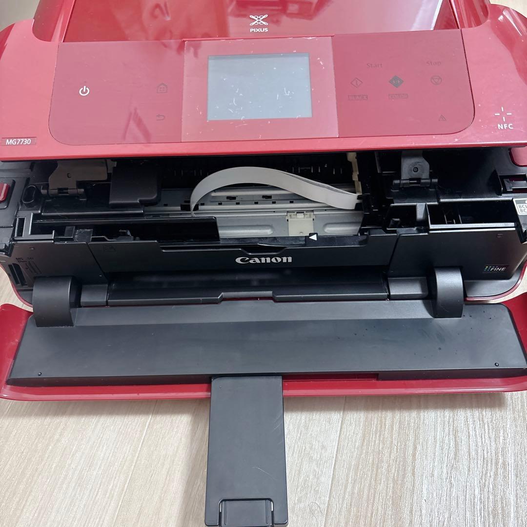 Canon pixus MG7730 コピー　印刷　赤
