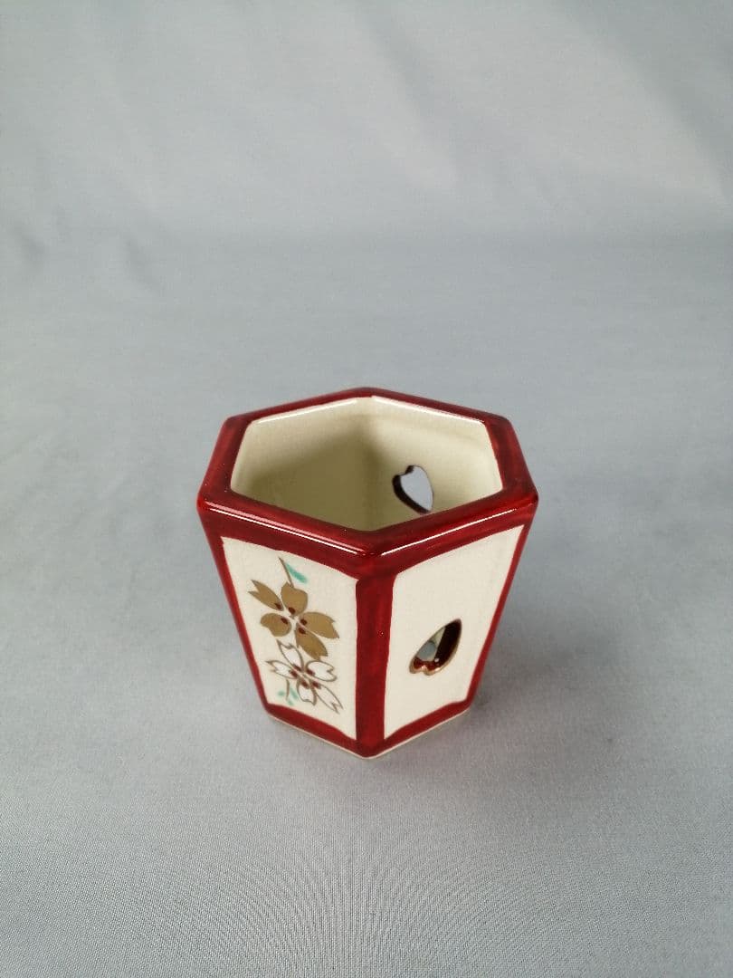 【茶道具】桐鳳造　雪洞蓋置　蓋置199