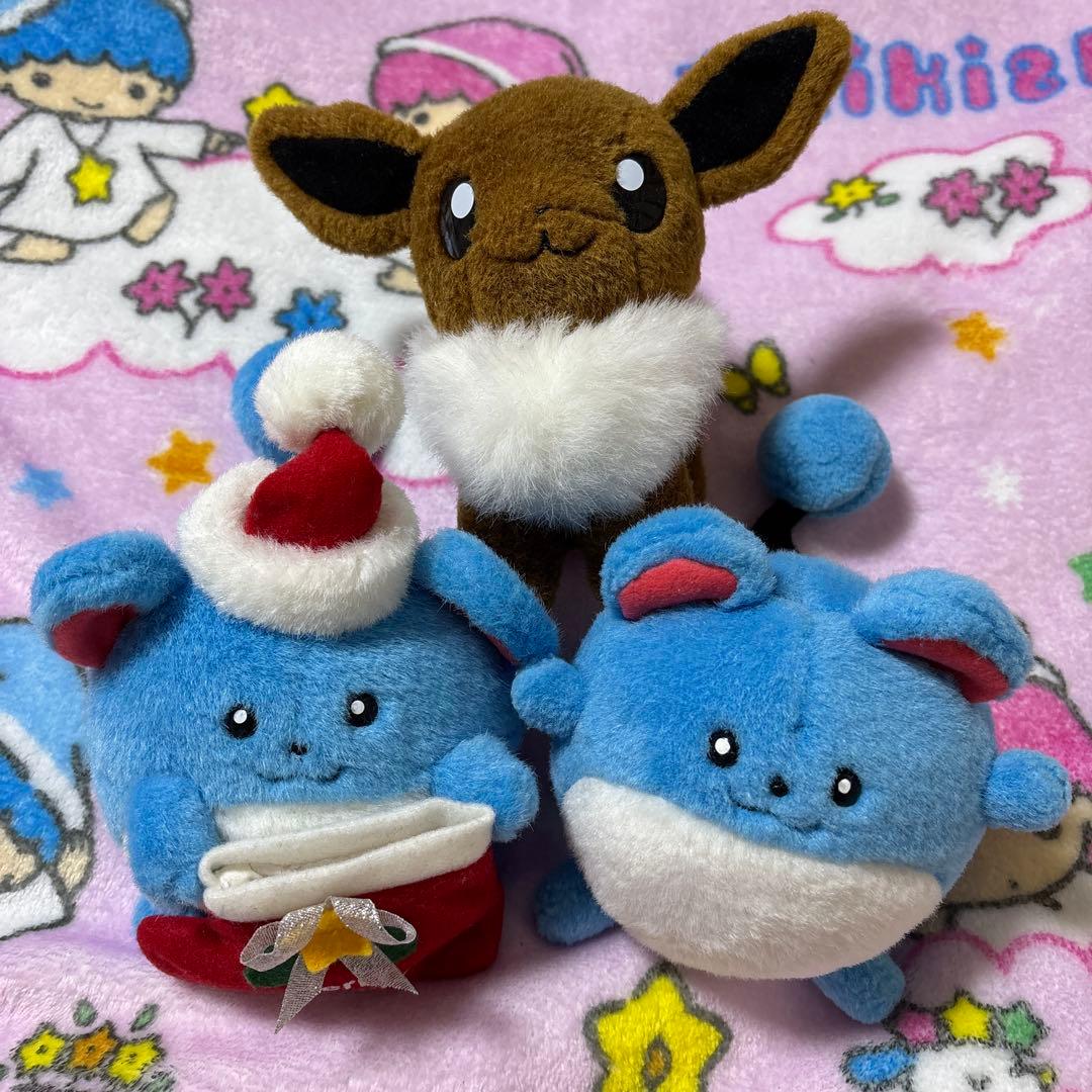 ニ*ナ様 TOMY ポケットモンスター ぬいぐるみ マリル イーブイ まとめ売り