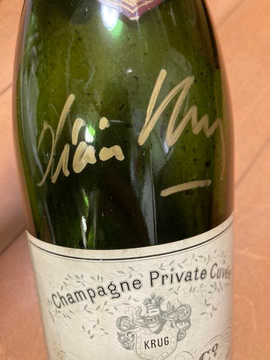KRUG＆Co REIMS 1964 直筆サイン　空瓶