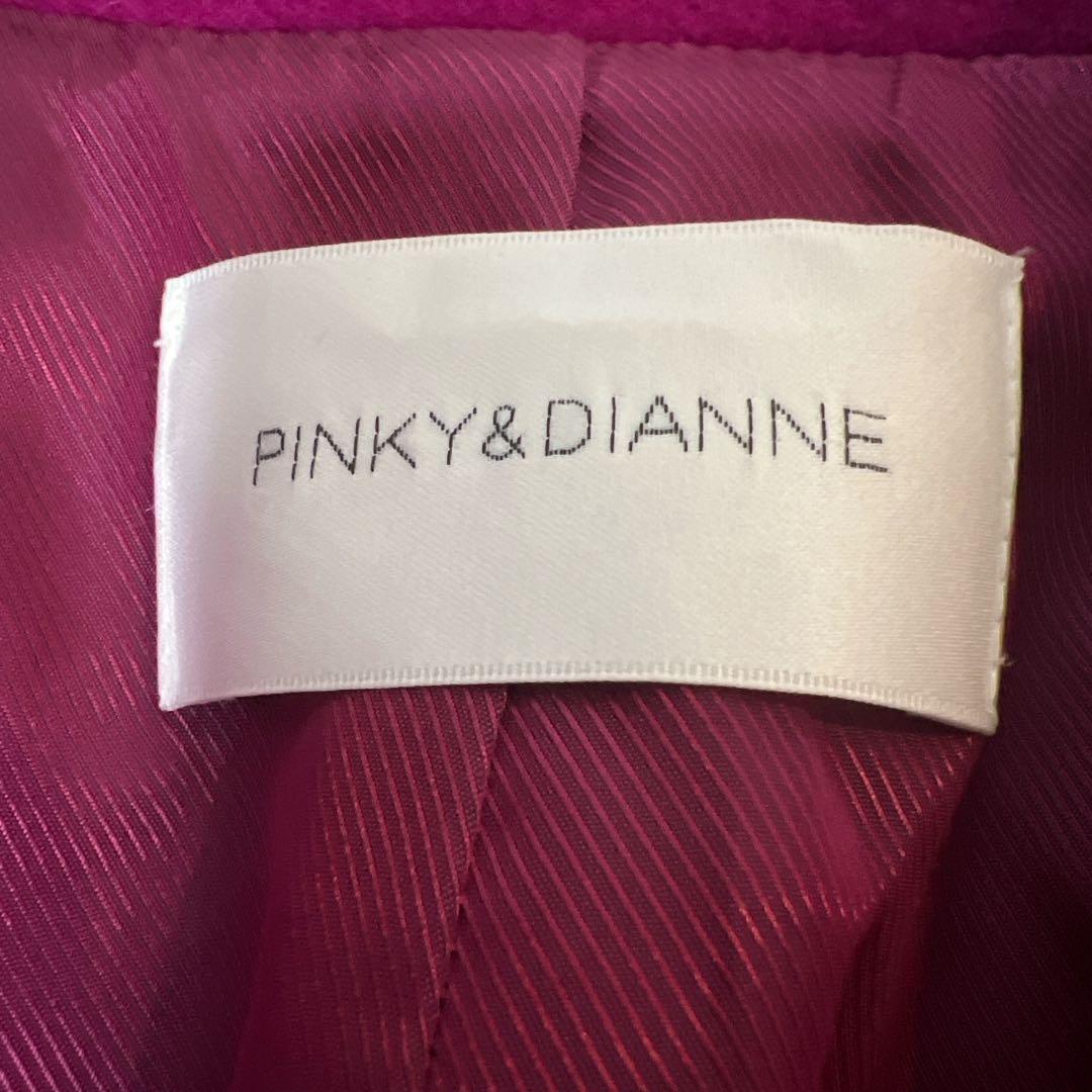 完売品✨PINKY & DIANNE ウールダブルクロスカラーコート　カシス　S