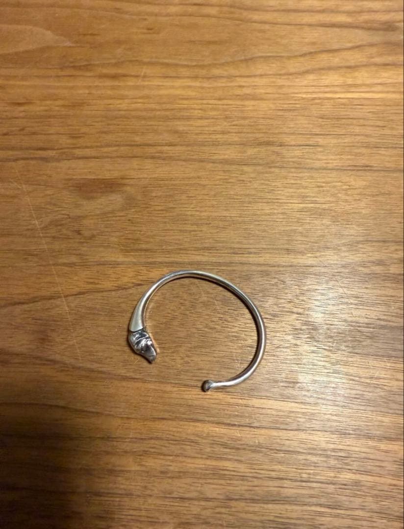 LONESOME. ロンサム イヌのバングル ブレスレット 箱付き シルバー