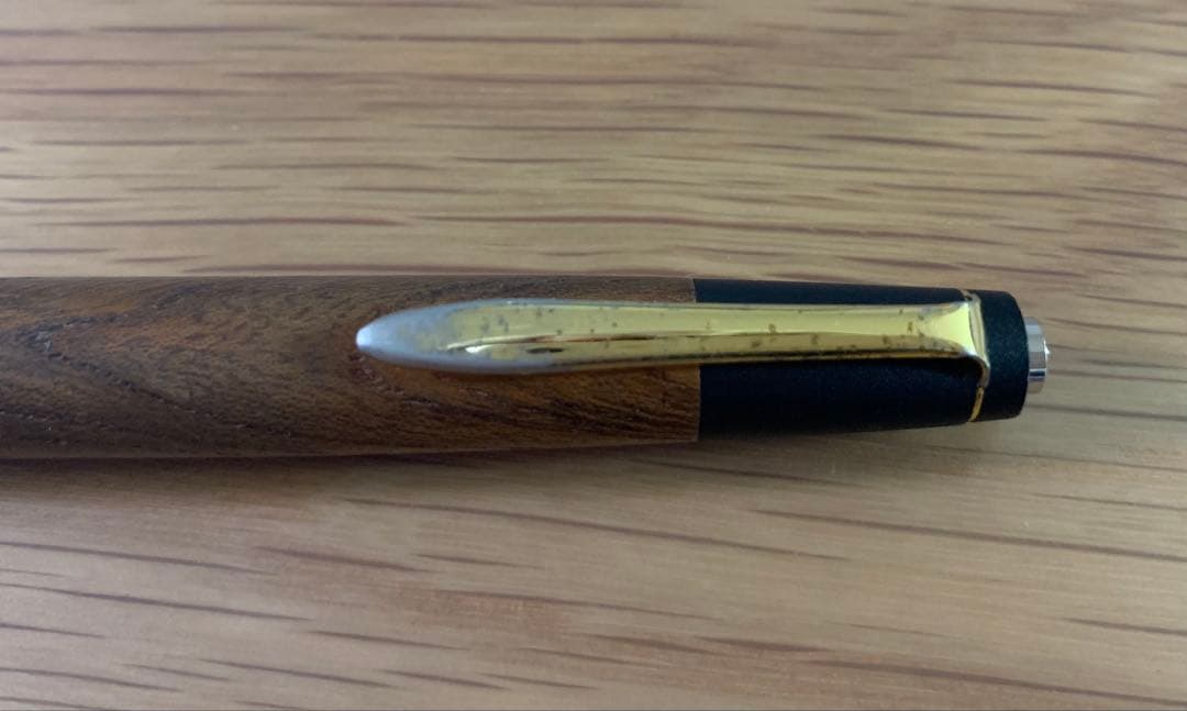 ⚠️kindnessさま専用⚠️ 野原工芸旧型　シャーペン　欅　ゴールド金具