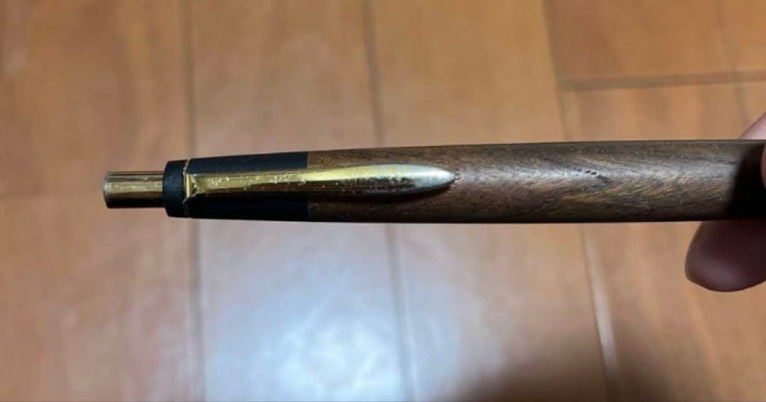 ⚠️kindnessさま専用⚠️ 野原工芸旧型　シャーペン　欅　ゴールド金具