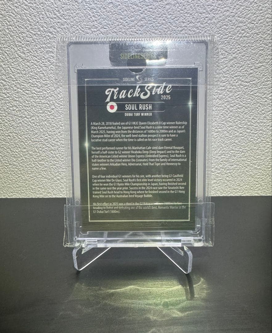 ソウルラッシュ 世界限定 ホースレーシングカード 競馬　ドバイターフ