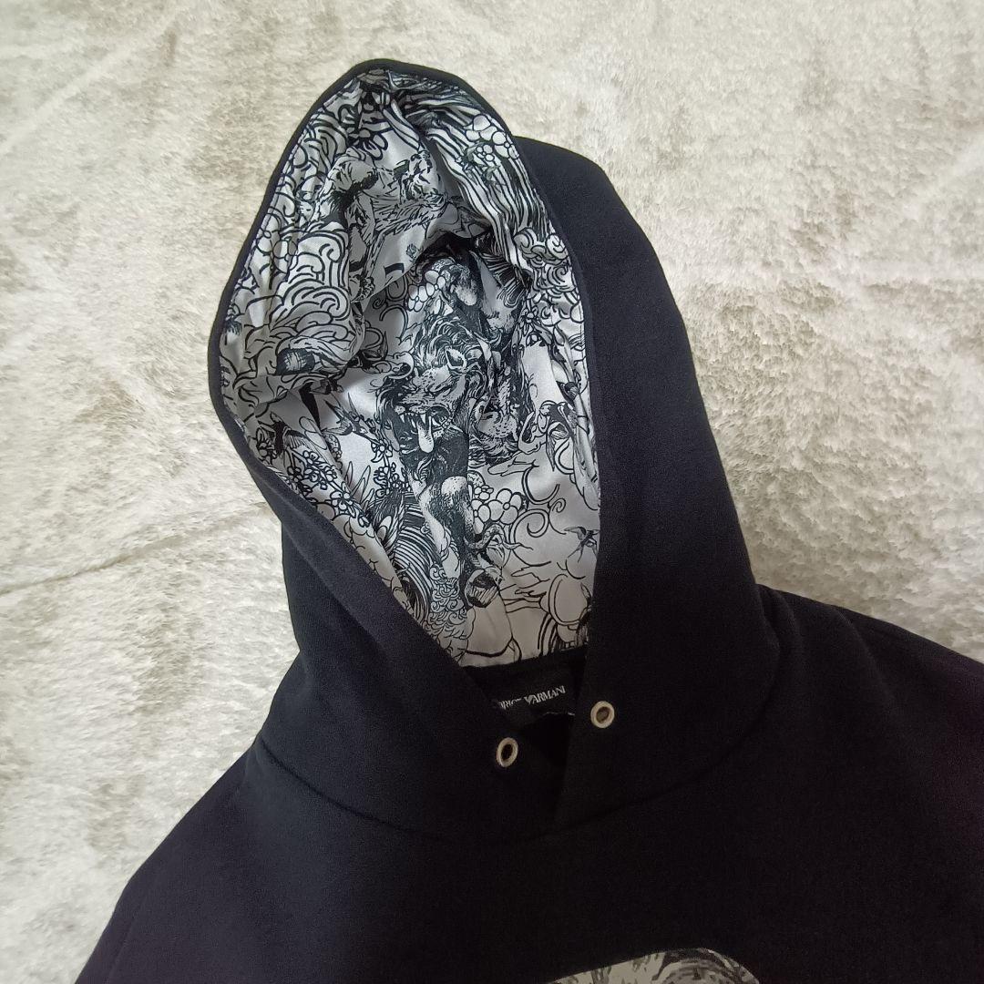 EMPORIO ARMANI 獅子柄パーカー S フーディ GACKTさん着用