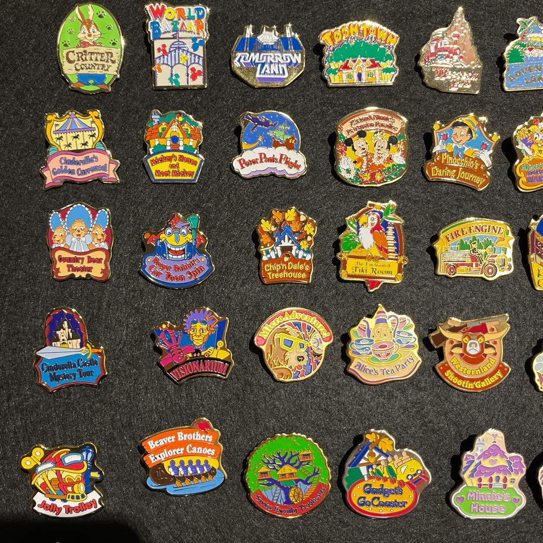 【キーマカレー様】東京ディズニーランド・ディズニーストア ピンバッジ 50点