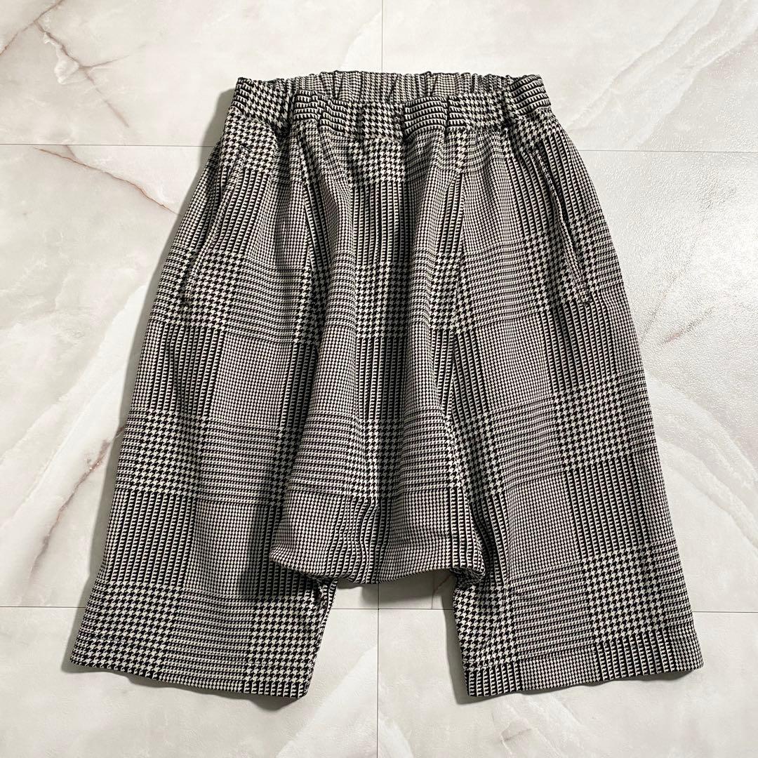 A16137 美品 コムデギャルソンコムデギャルソン　千鳥 ハーフサルエルパンツ