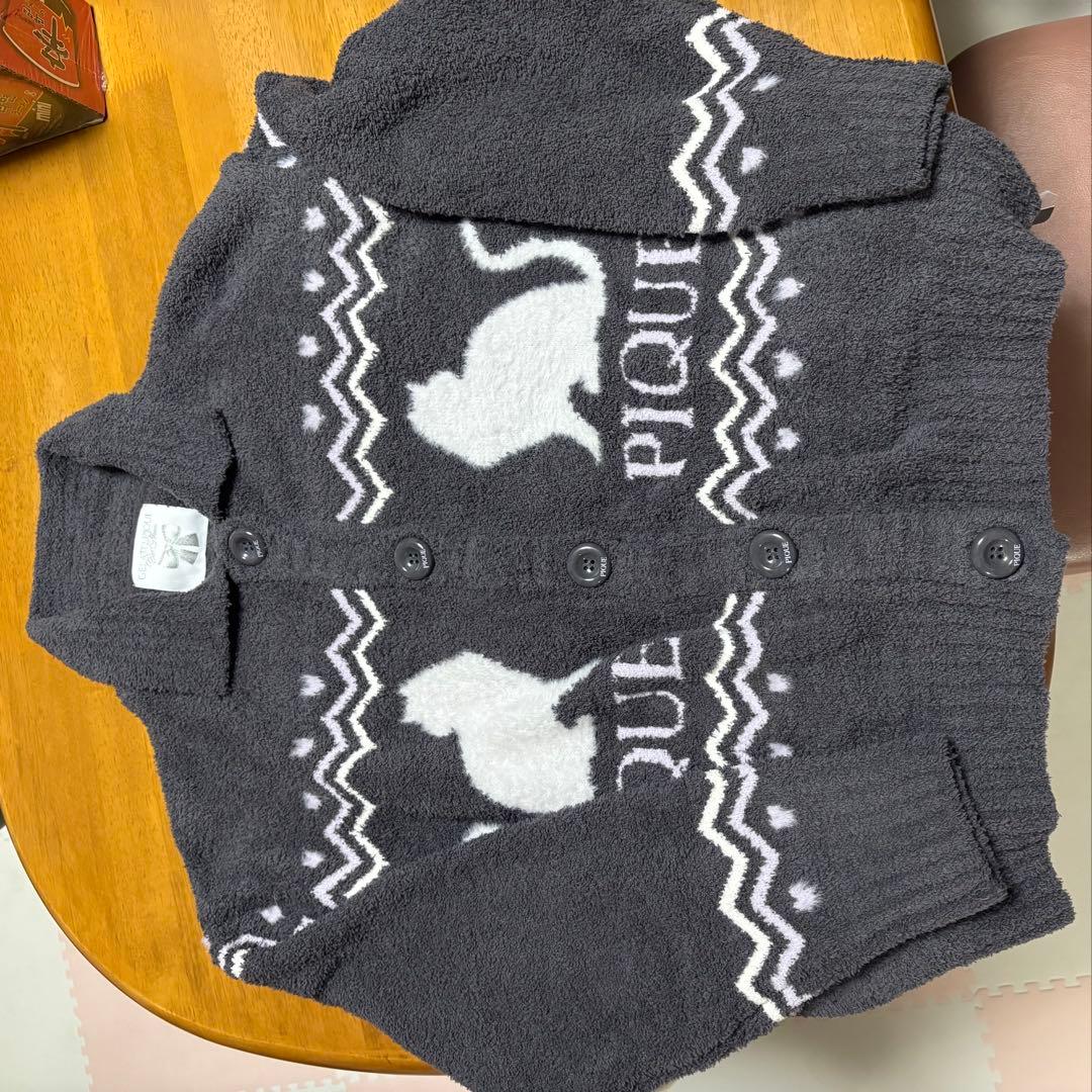 PIQUE ダークグレー 猫デザイン ルームウェア F