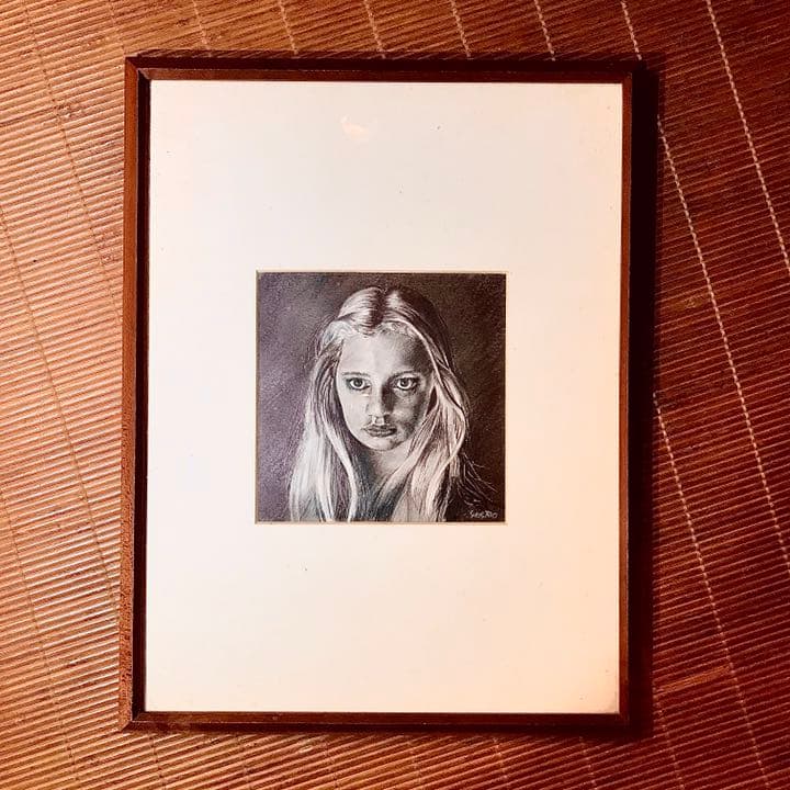 肉筆 鉛筆画　1980年作　1点限りの原画　自作