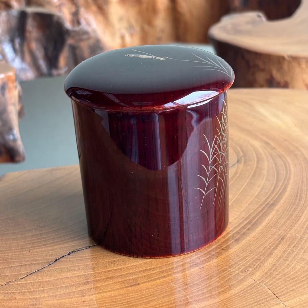 金輪寺棗 糸トンボ 喜三誠志作 輪島塗 茶道具 共箱