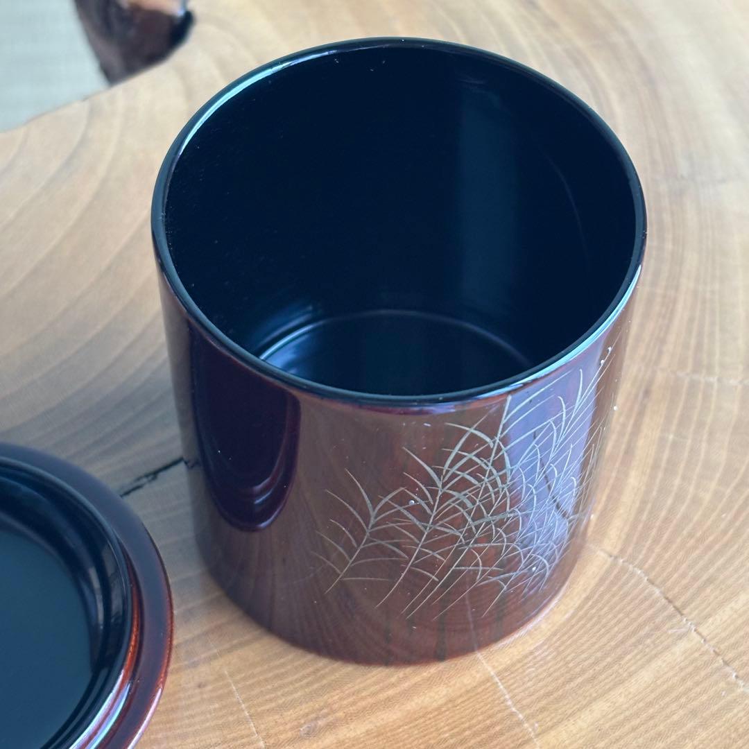 金輪寺棗 糸トンボ 喜三誠志作 輪島塗 茶道具 共箱