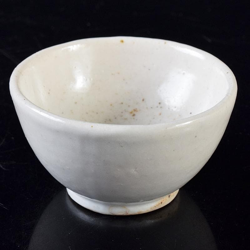 朝鮮美術　李朝　白釉　盃　V　R8284