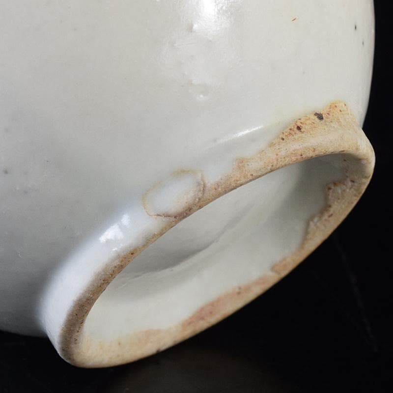 朝鮮美術　李朝　白釉　盃　V　R8284