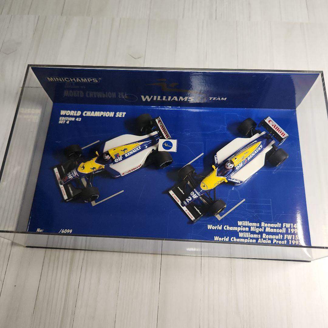 1/43 ウィリアムズルノー　FW14B FW15C ワールドチャンピオンセット