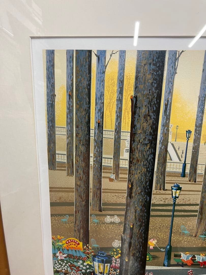 ヒロ・ヤマガタ　シルクスクリーン作品　アコーディオンプレイヤー