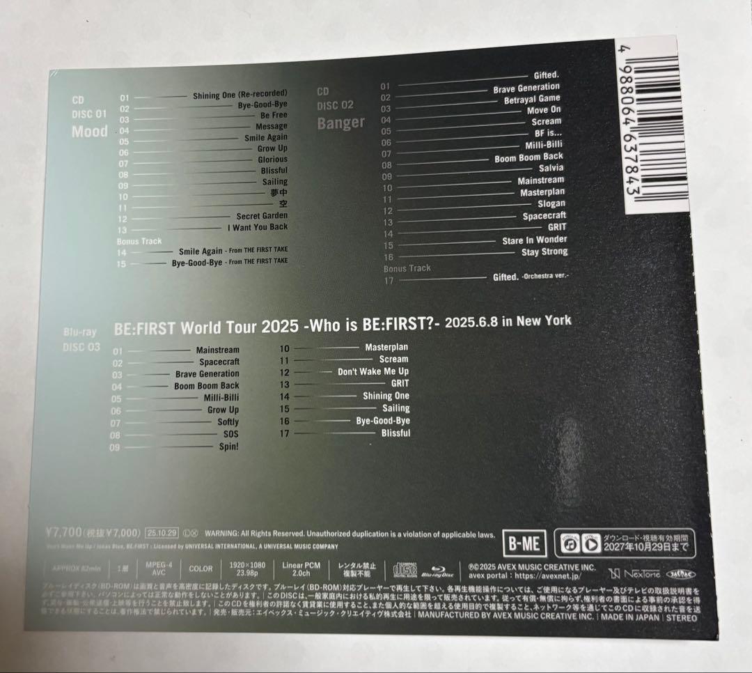 BE-FIRST 4周年記念ベストアルバム2セット組