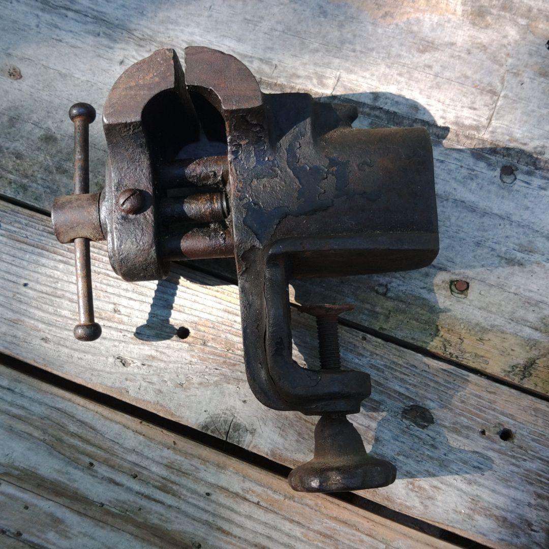 昭和レトロ　万力と滑車