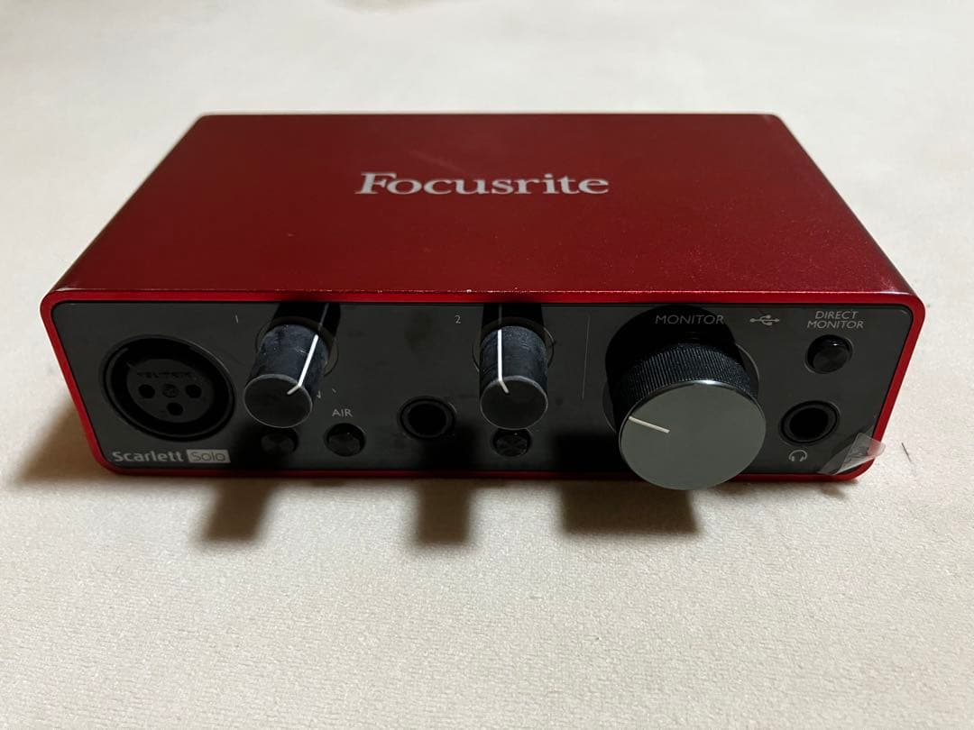 DTM・DAW FOCUSRITE Scarlett Solo (gen. 3)