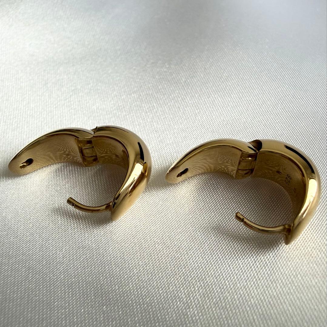 TOM WOOD ゴールド フープピアス Ice Hoop Small