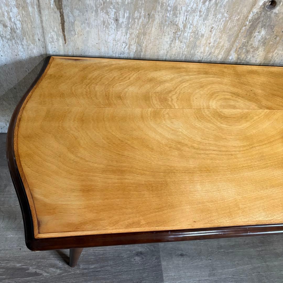 飛騨産業　オールドキツツキ　センターテーブル　天板リペア　オイルフィニッシュ