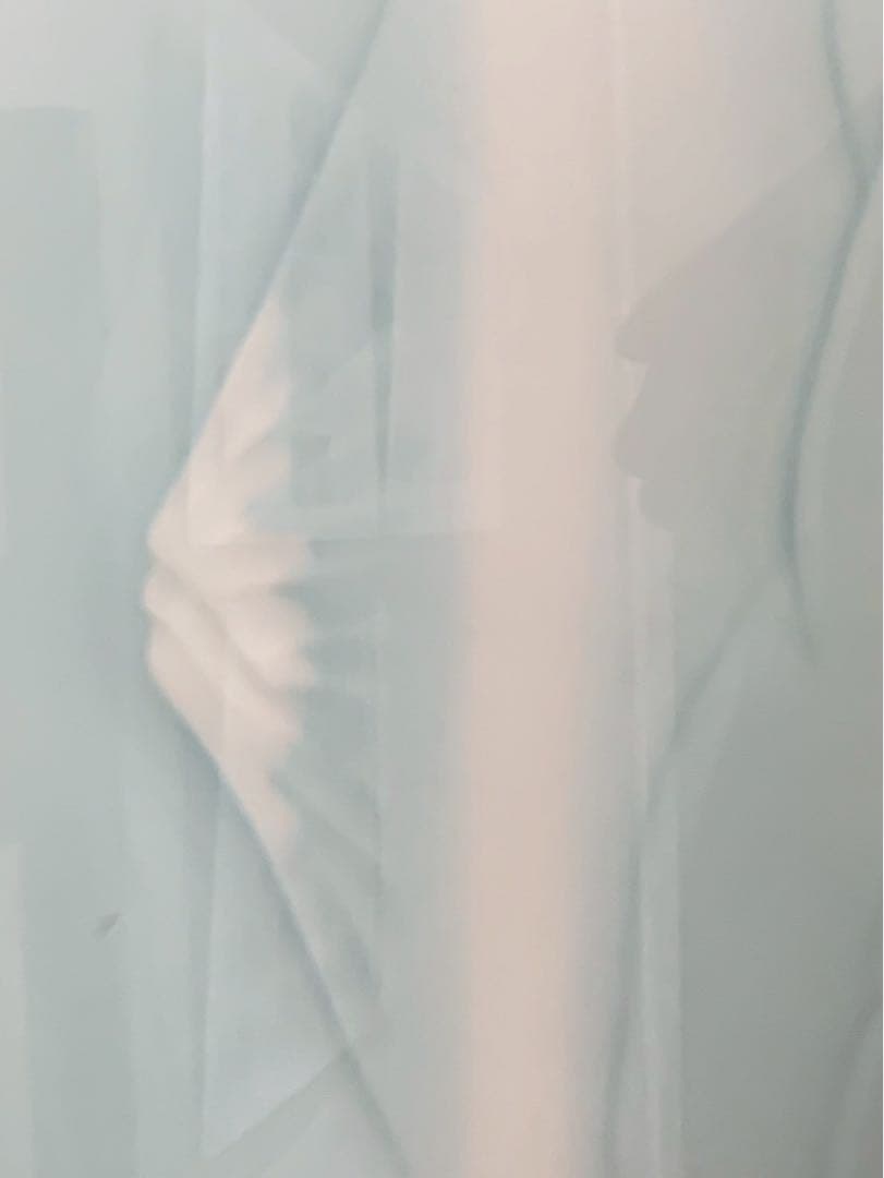 富士山の絵が入った額縁 白磁 陶器