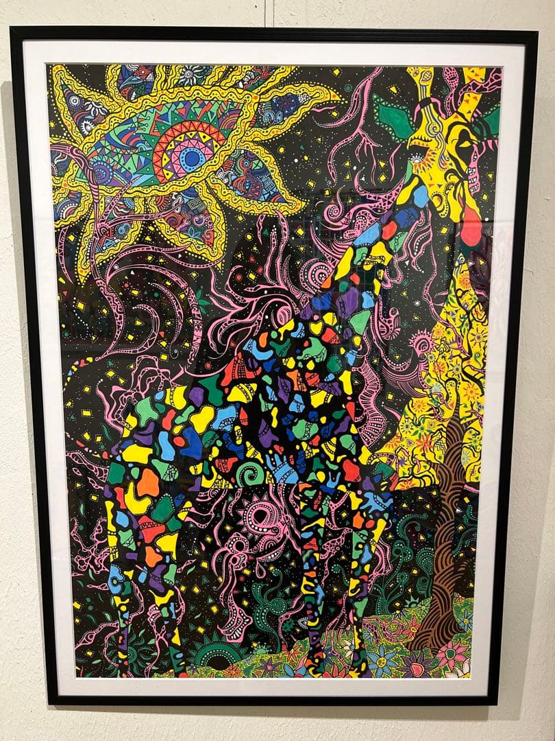 きりん3 原画　アート