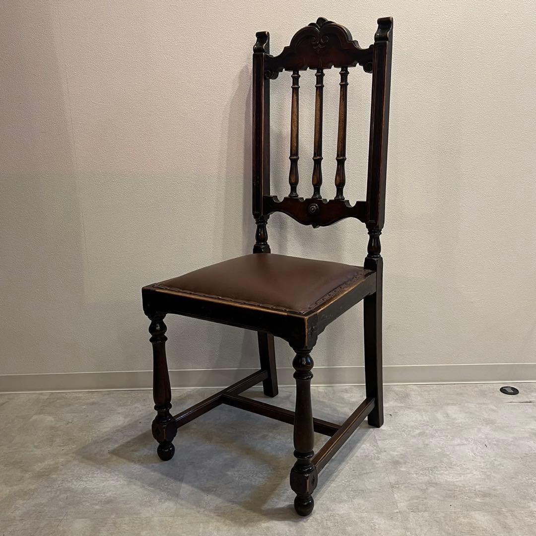ハイバックチェアダイニングチェア　イギリス　アンティーク
