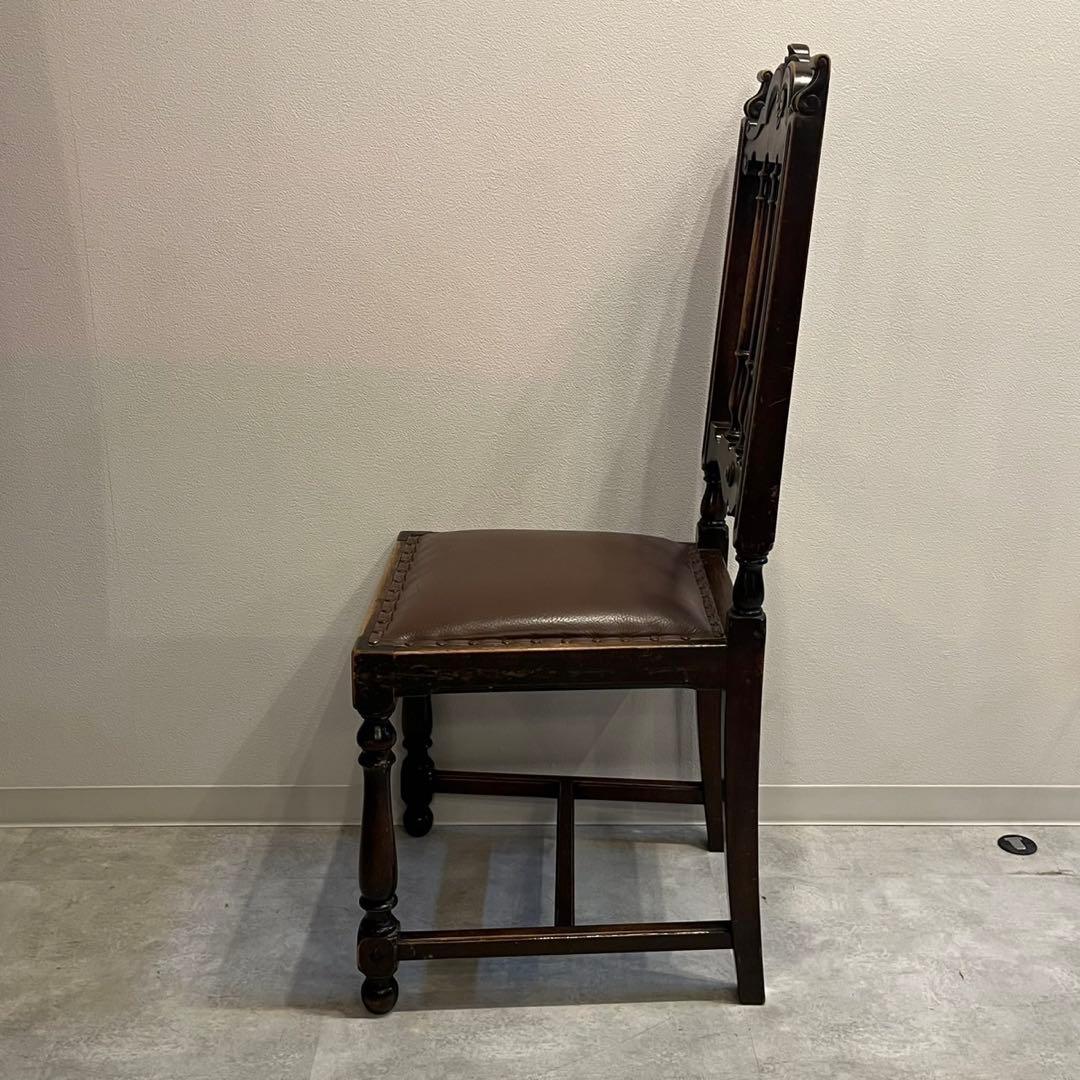 ハイバックチェアダイニングチェア　イギリス　アンティーク