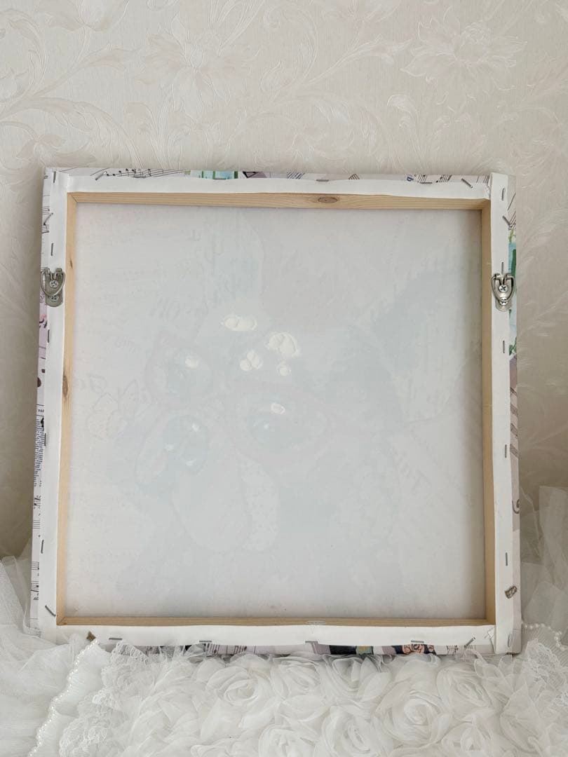 カラフルオシャレなフレンチブルドッグのアートキャンバス