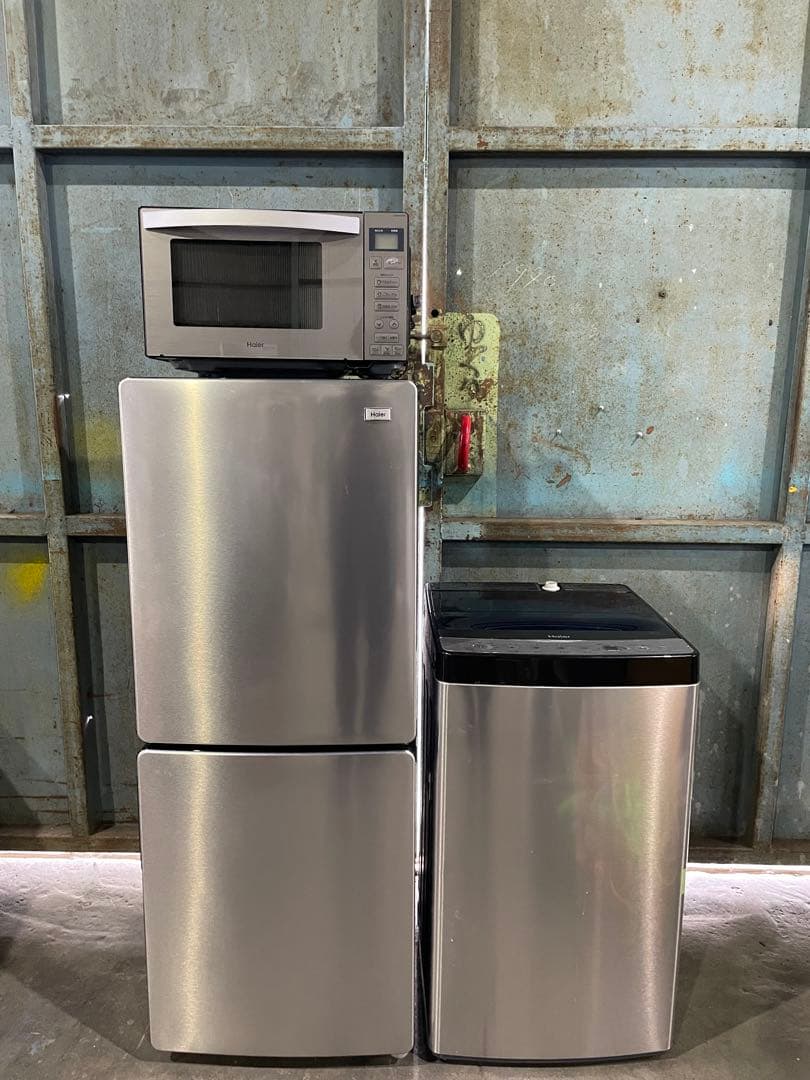 2022年製 Haier 家電3点セット 冷蔵庫 洗濯機 電子レンジ