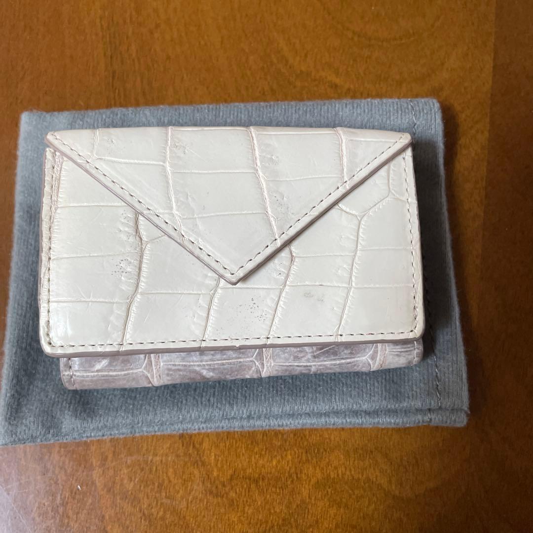 ヒマラヤクロコダイル　コンパクト　三つ折り財布　三京商会　未使用
