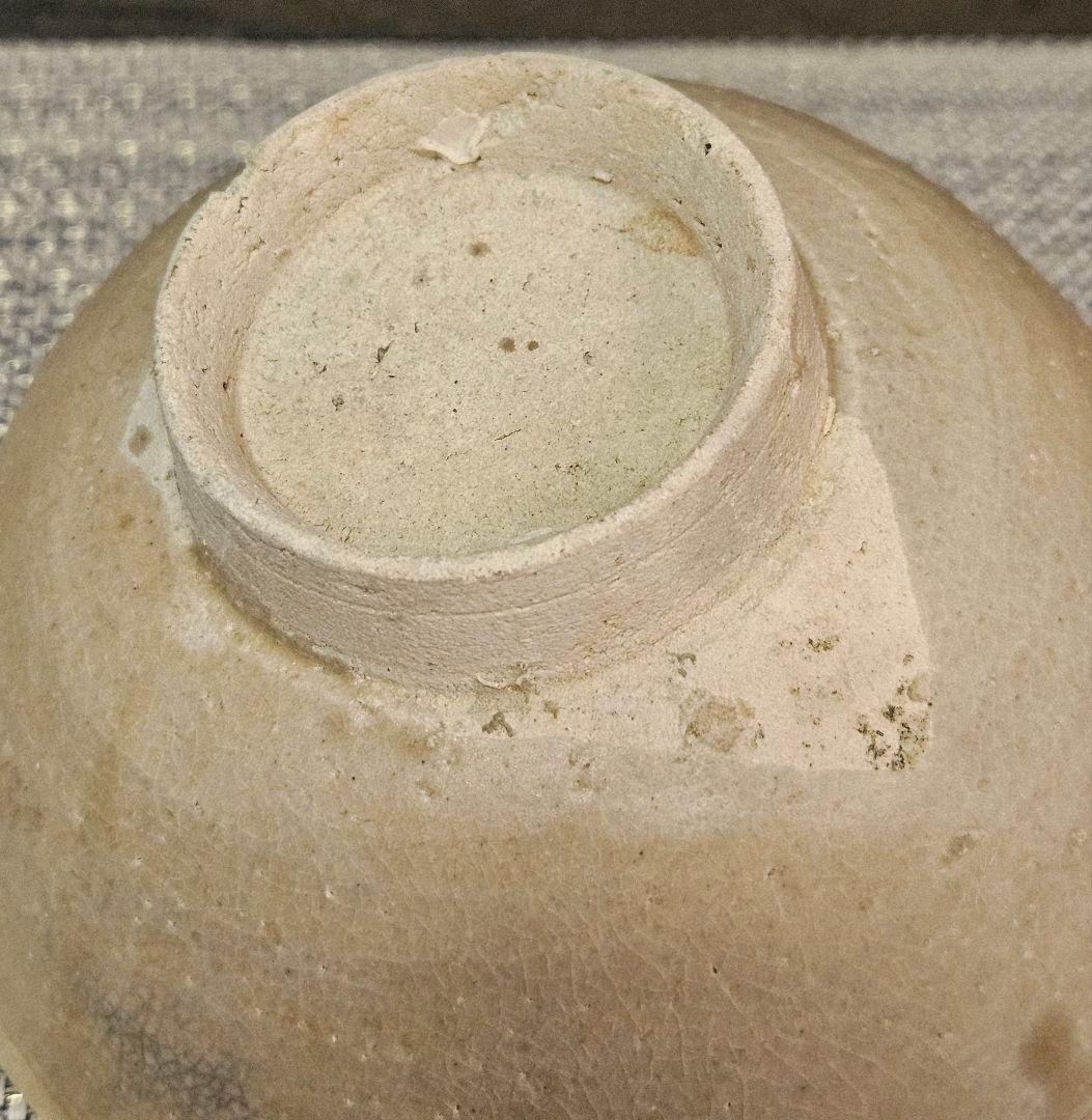 李氏朝鮮時代　李朝白磁　径約15.6cm碗　 茶碗　菓子鉢　茶道具　韓国古陶磁器