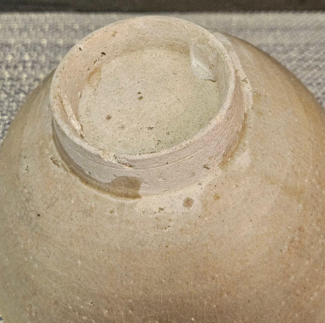 李氏朝鮮時代　李朝白磁　径約15.6cm碗　 茶碗　菓子鉢　茶道具　韓国古陶磁器