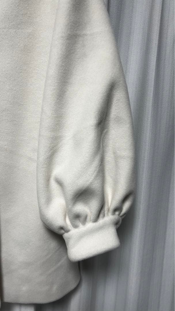 【新品未使用】stand collar midi coat (ivory)