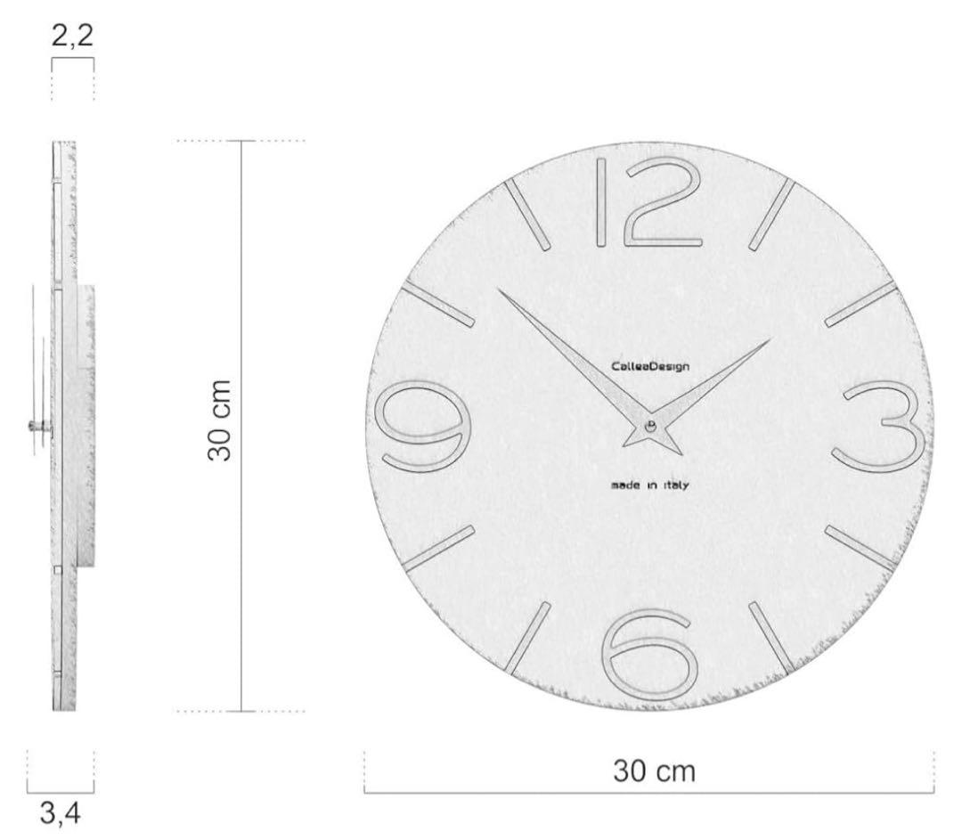 イタリア製　壁掛け時計