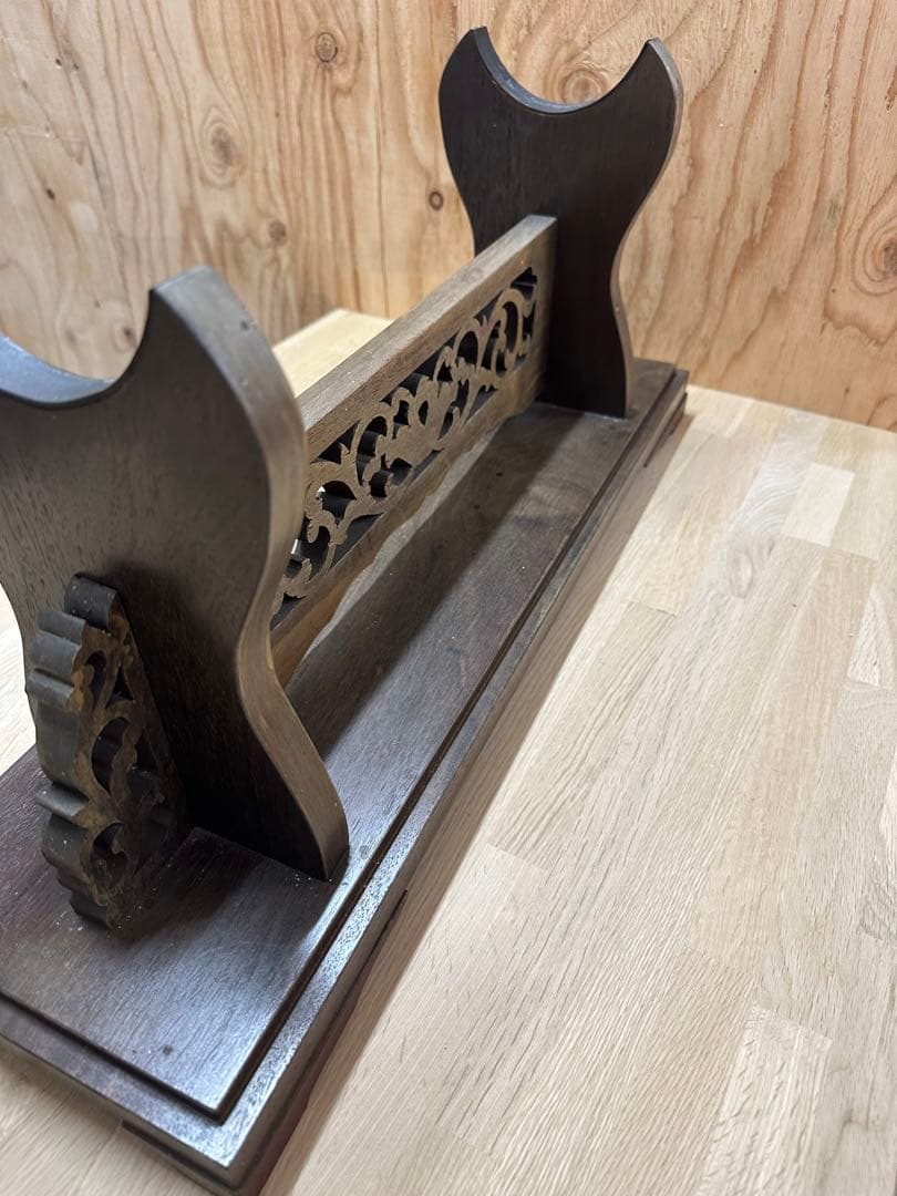 象牙台 木製 火縄銃 刀掛け 武具 日本刀 台 飾り台